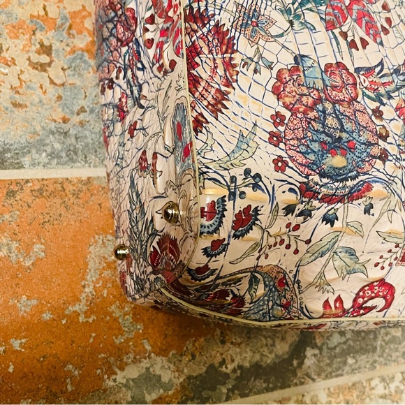 🐦‍🔥SALE! Brahmin Genuine Croc Embossed Leather in Brocade - Picture 11 of 16